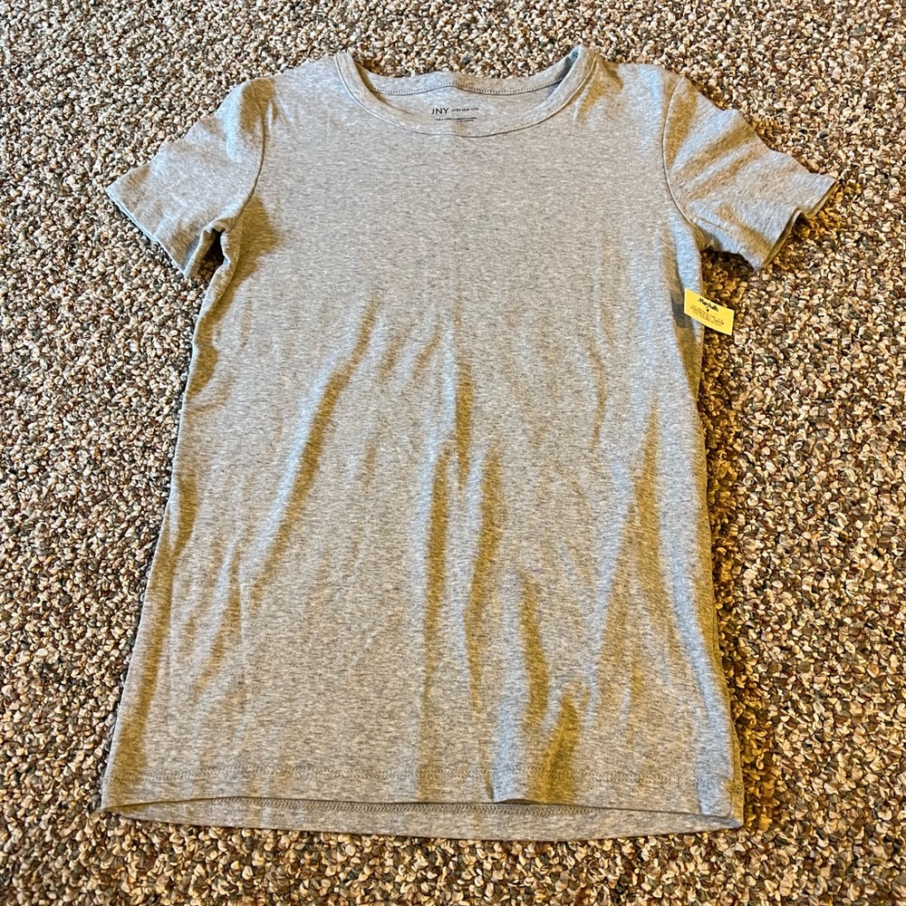 JONES NEW YORK(JNY)GREY PLAIN TEE NWT